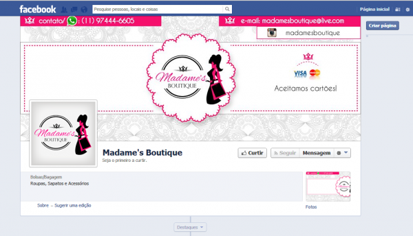 Personalização de FanPage