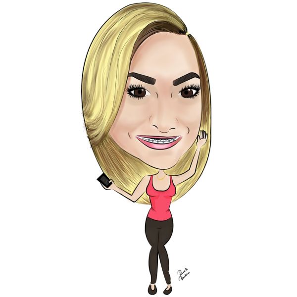 Caricatura Digital Colorida (Individual)